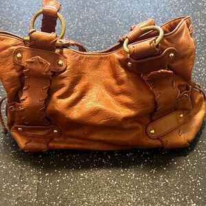 Kooba Tan Leather Shoulder Bag